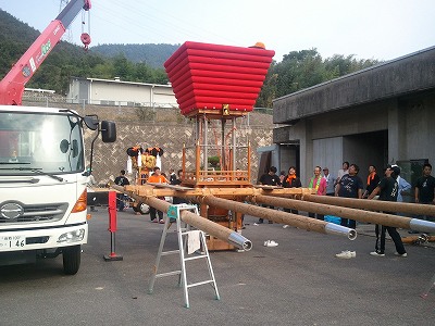 太鼓台組立と林田地区 総社神社へ 放浪マグ記